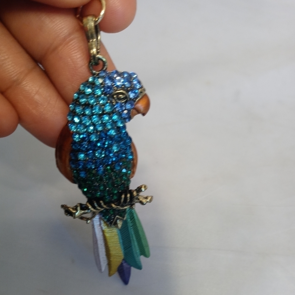 Colorful RHINESTONES BIRD‎ PENDANT